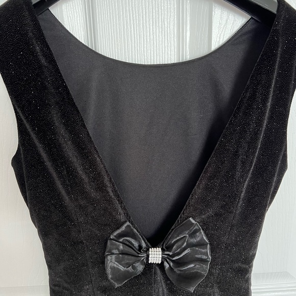 Black Glitter Dress - Picture 3 of 4